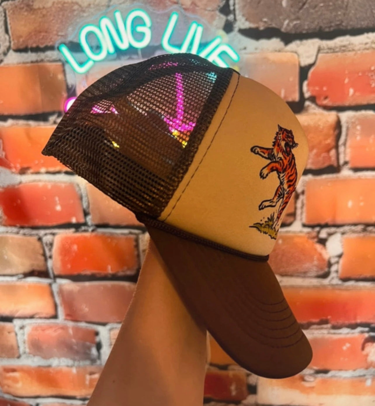 Vintage style Rodeo Tiger Trucker Cap