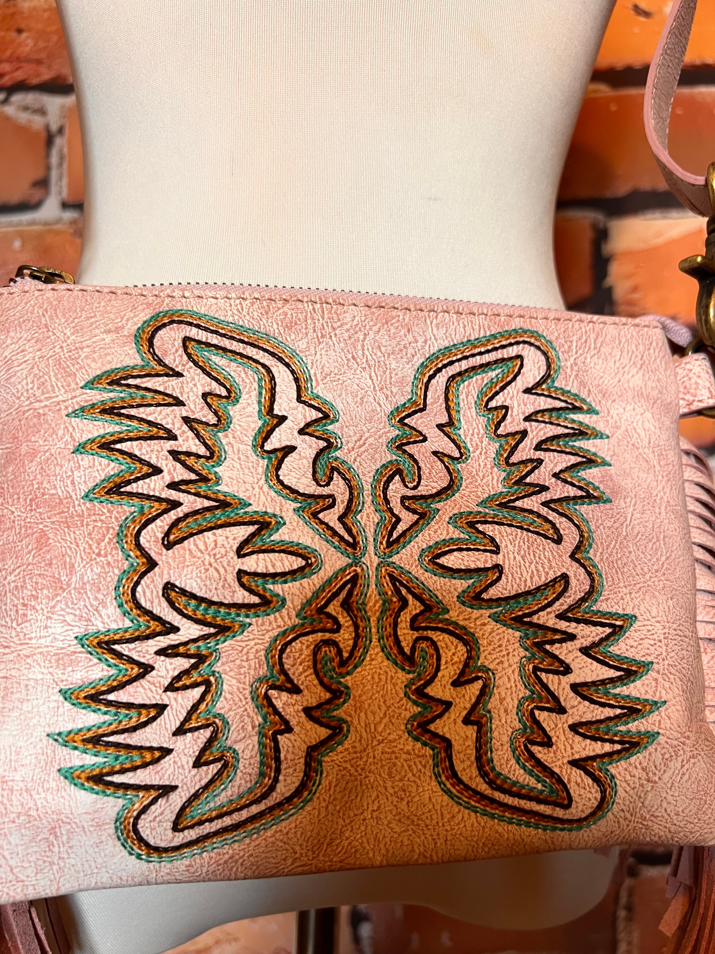 Myra thunderfly fringe leather bag