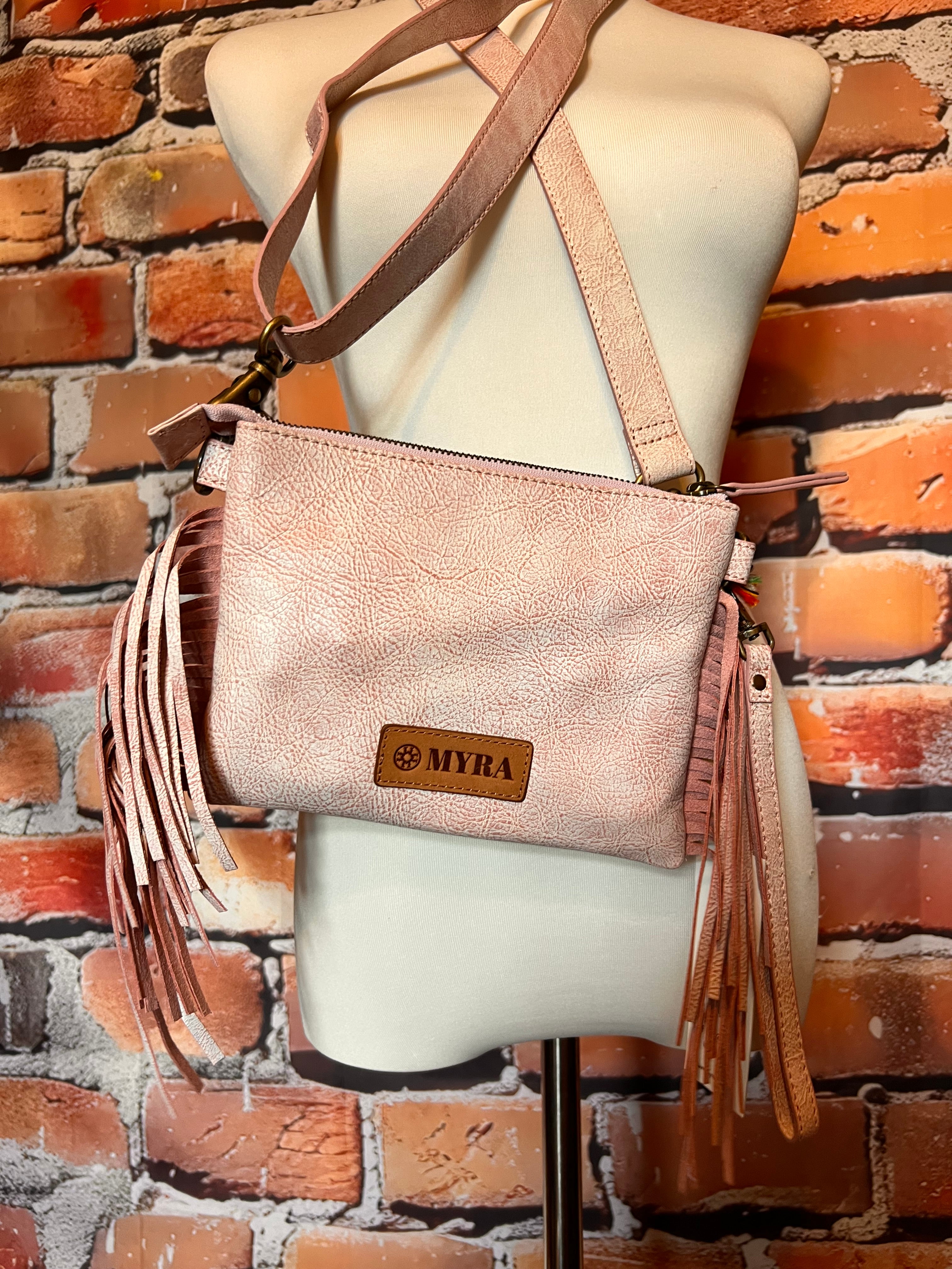 Myra thunderfly fringe leather bag