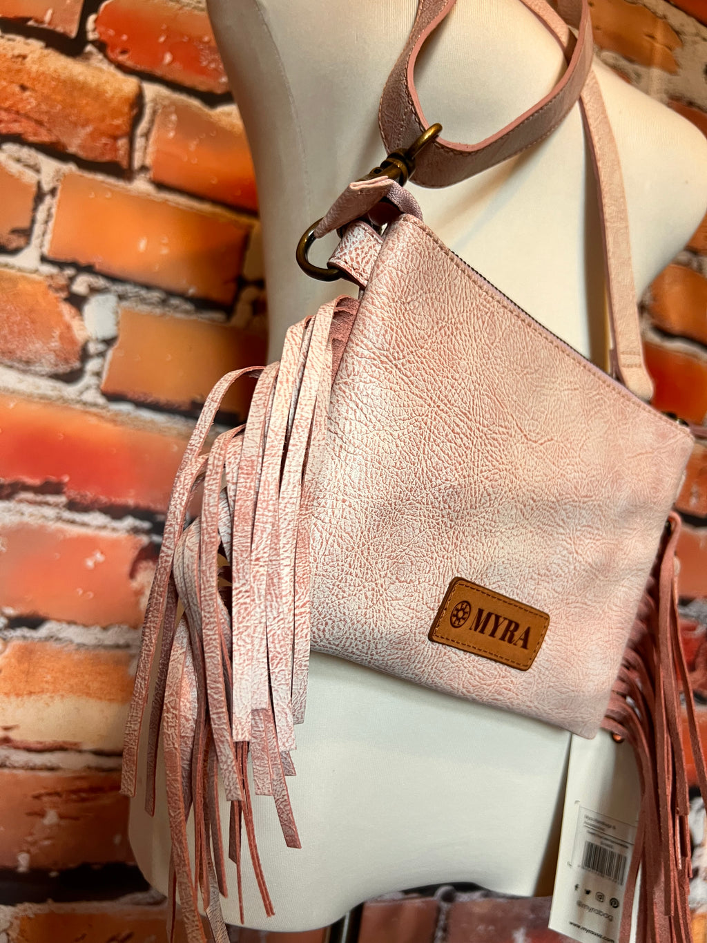 Myra thunderfly fringe leather bag