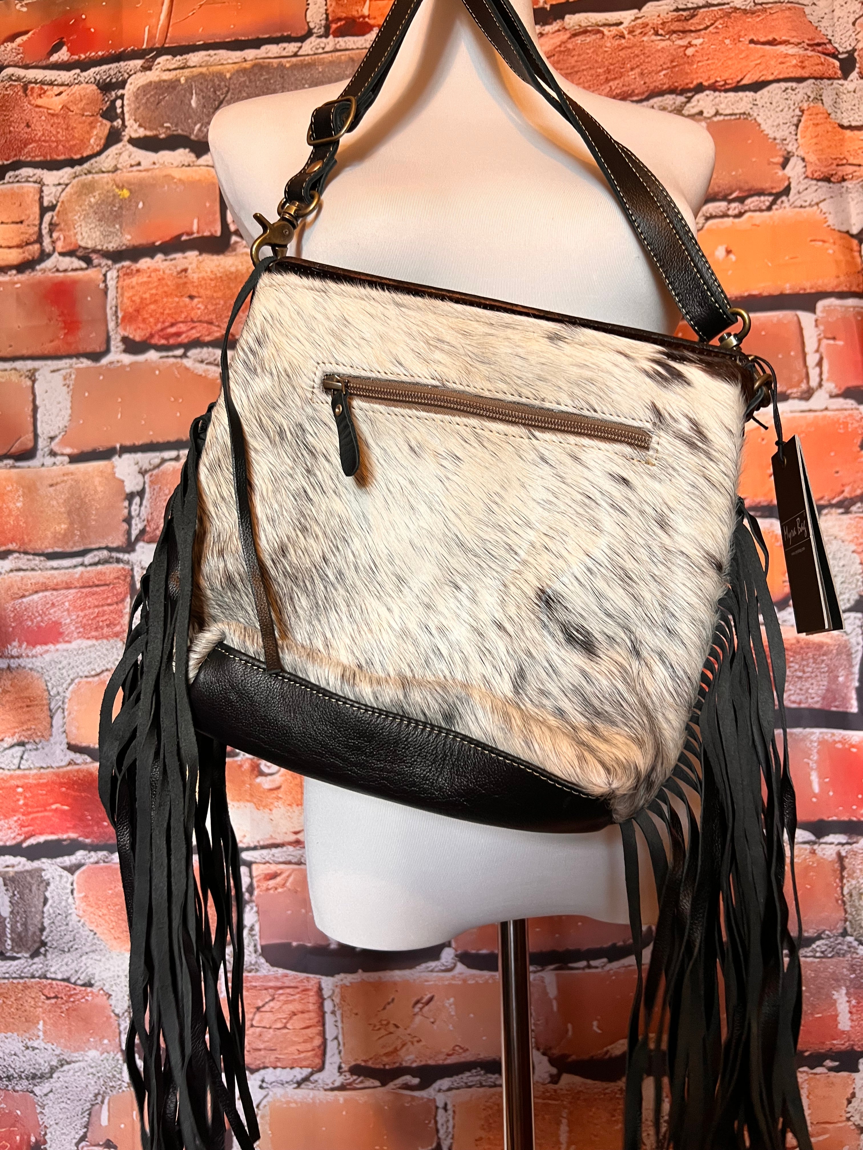 Myra Aqua hand tooled bag