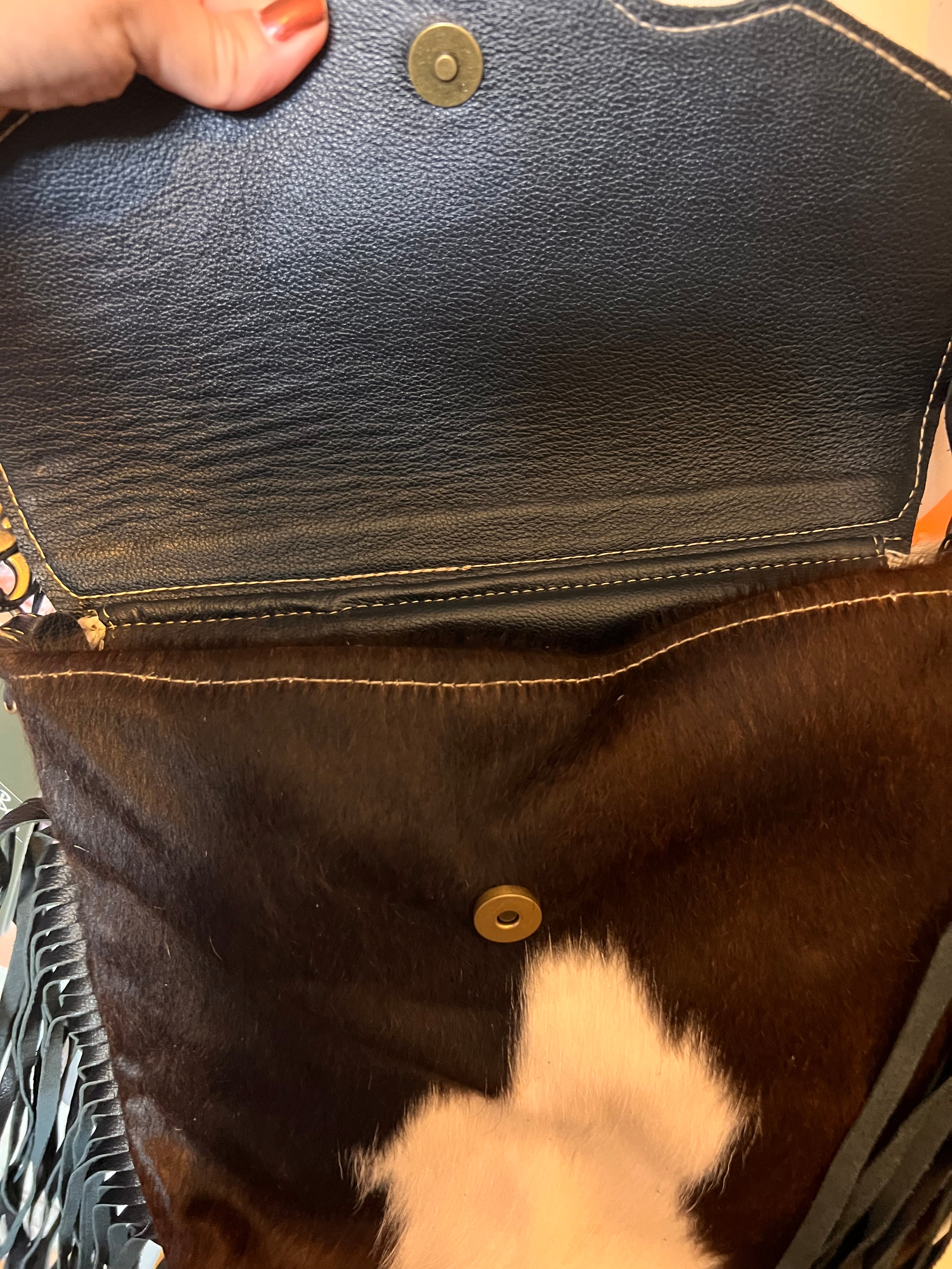 Myra Aqua hand tooled bag